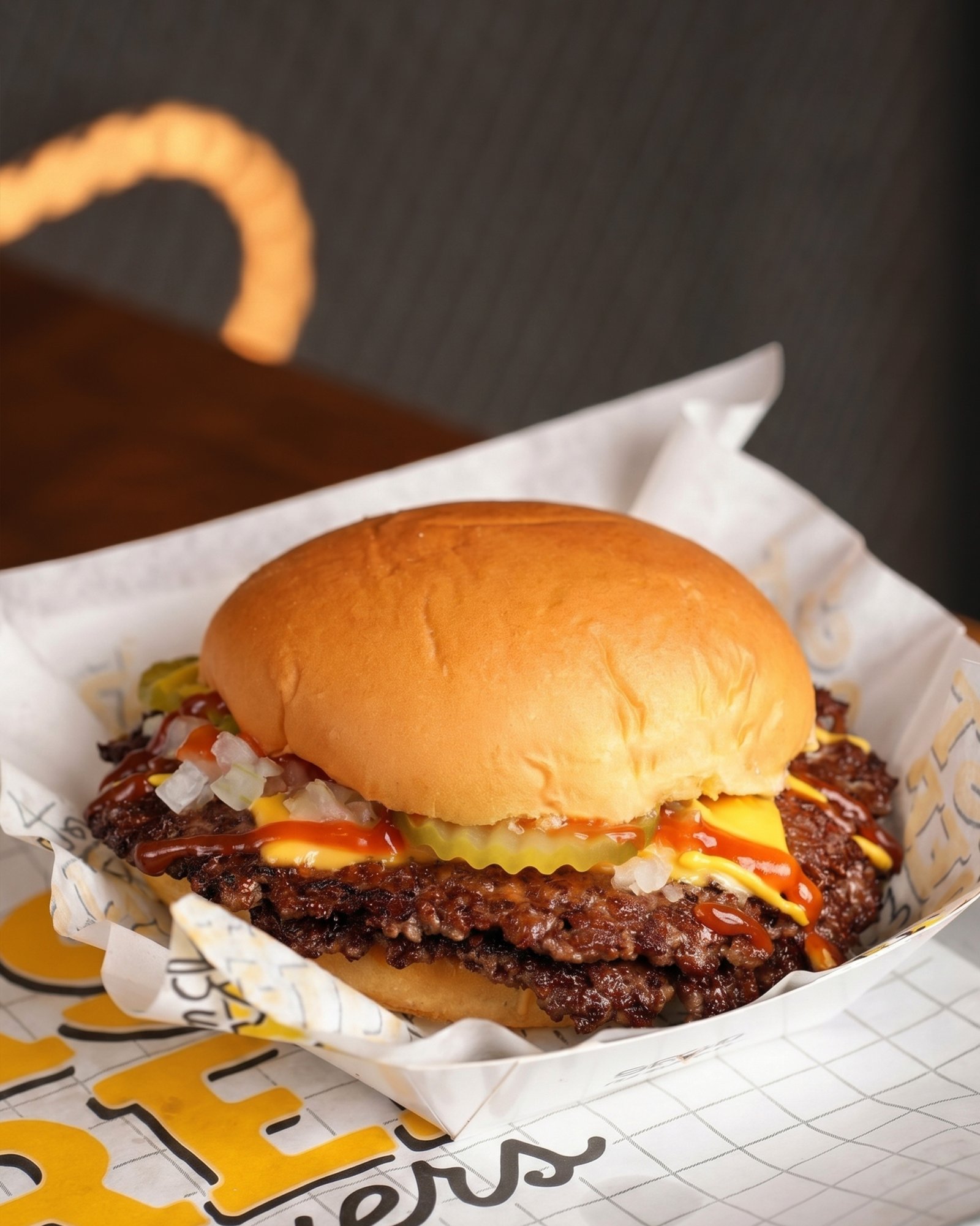 Street style burger shot